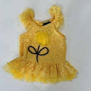 Yellow flower dress/shirt